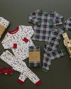 Green Plaid Bamboo Cozy PJs
