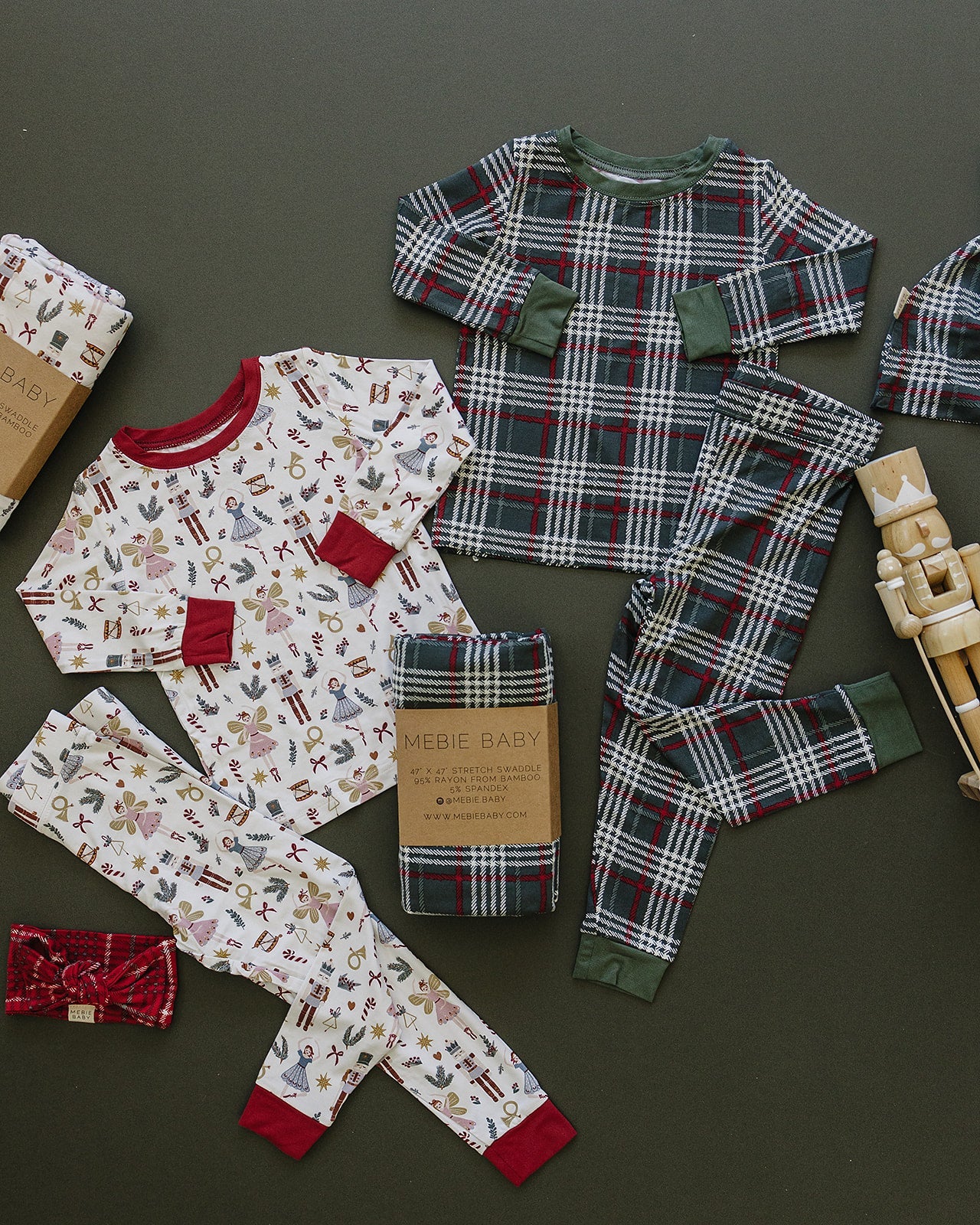 Green Plaid Bamboo Cozy PJs
