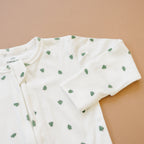 Tiny Trees Ribbed Bamboo Zippy Pajamas Romper