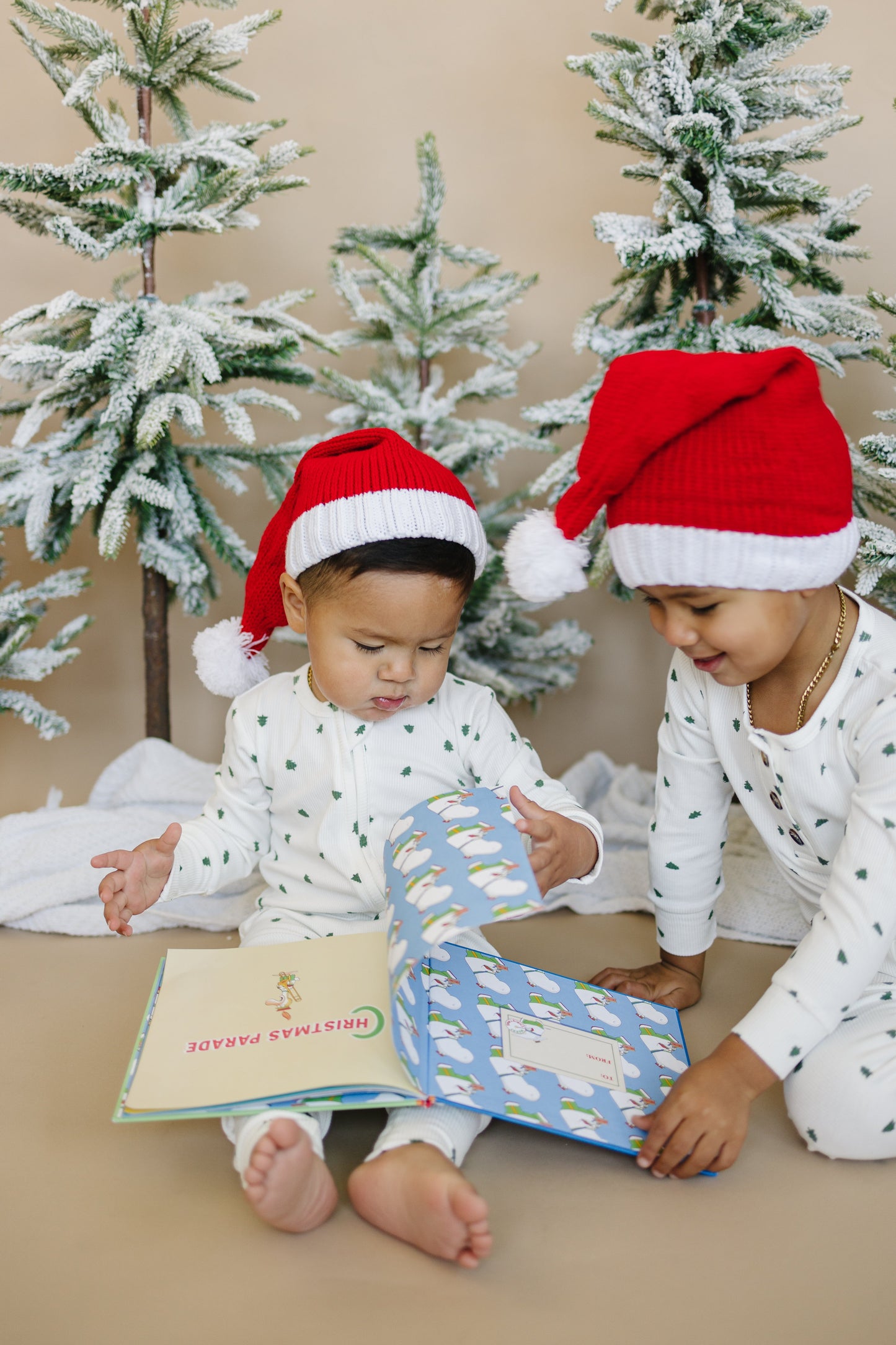Tiny Trees Ribbed Bamboo Zippy Pajamas Romper
