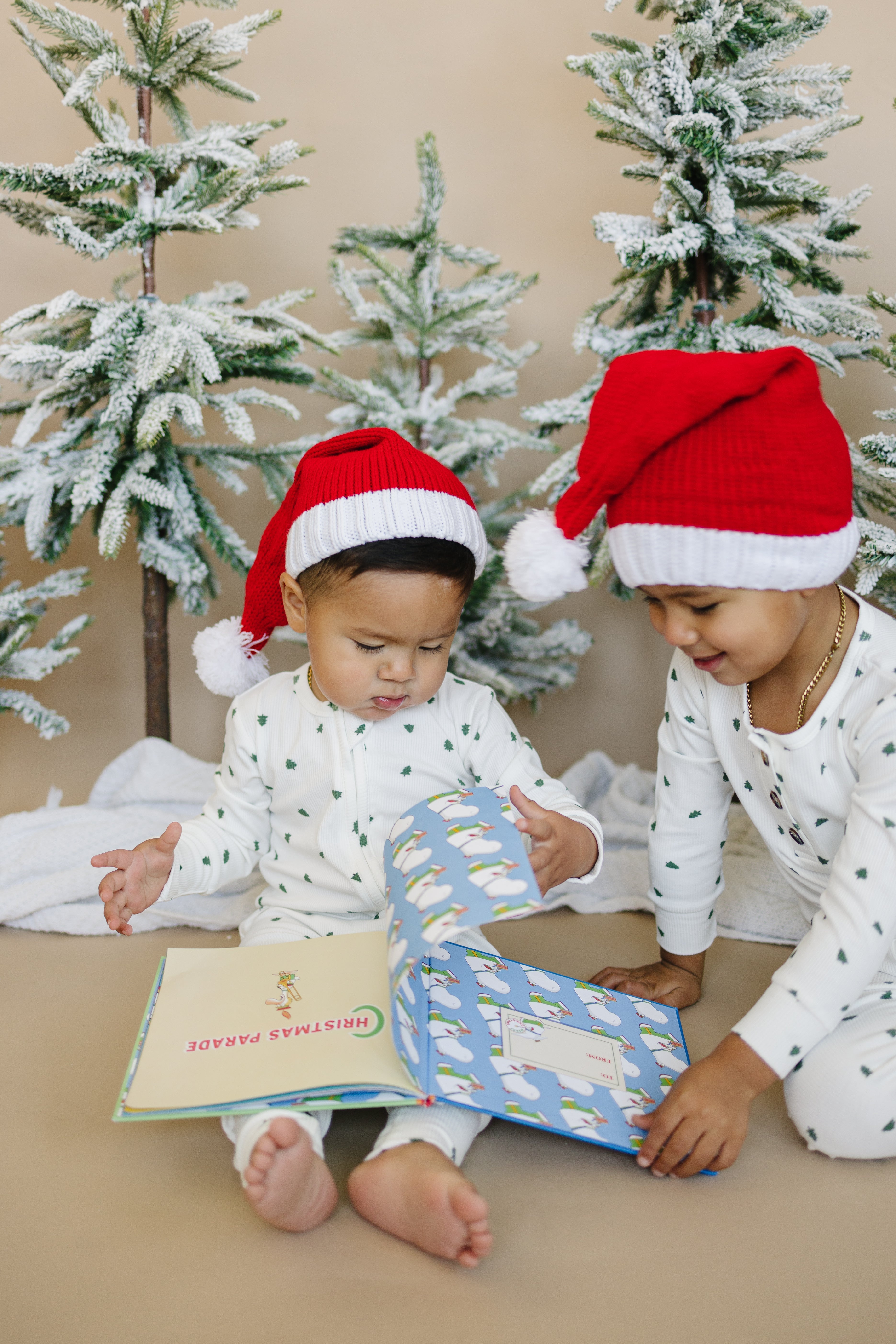 Tiny Trees Ribbed Bamboo Zippy Pajamas Romper