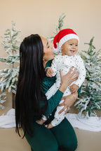 Tiny Trees Ribbed Bamboo Zippy Pajamas Romper