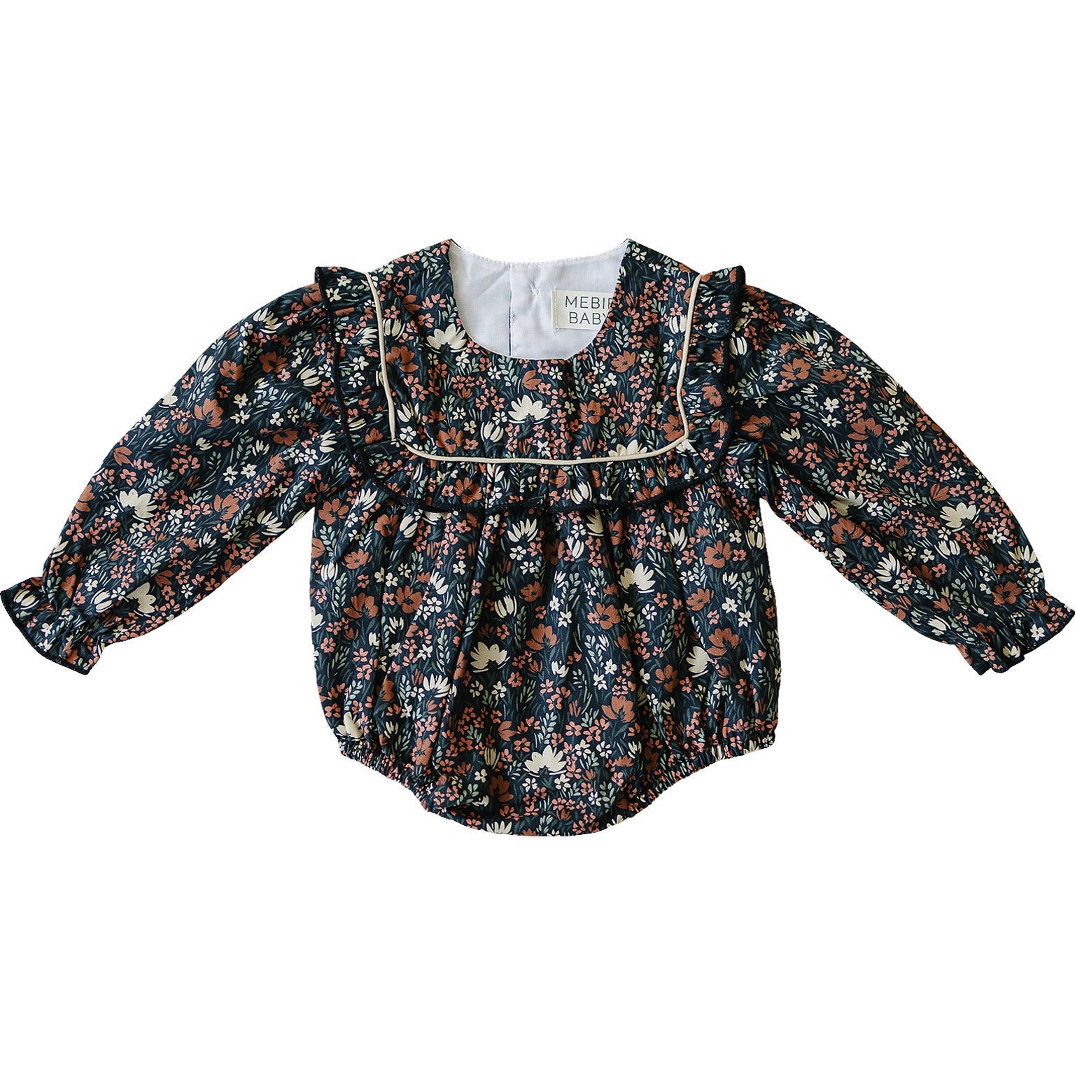 Midnight Meadow Floral Romper