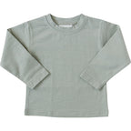 Sage Long Sleeve Cotton Tee Top