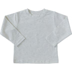 Heather Grey Long Sleeve Cotton Tee Top