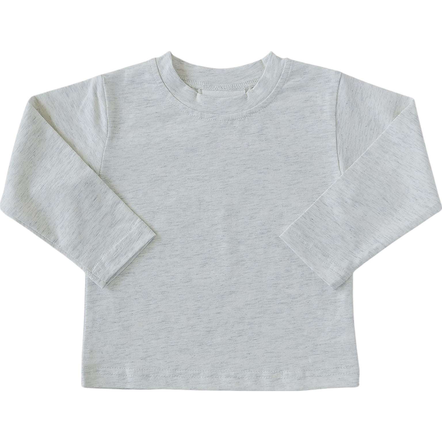 Heather Grey Long Sleeve Cotton Tee Top