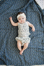 Ruched Floral Bloomer Tank Set