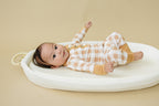 Golden Gingham 2pc Henley Bamboo Pajamas Set