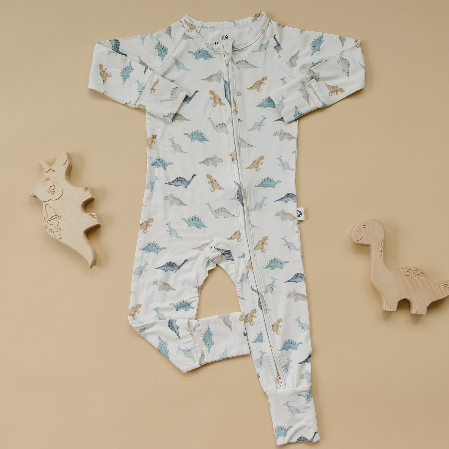 Snugglesaurus Bamboo Zippy Pajamas *9-12 months left