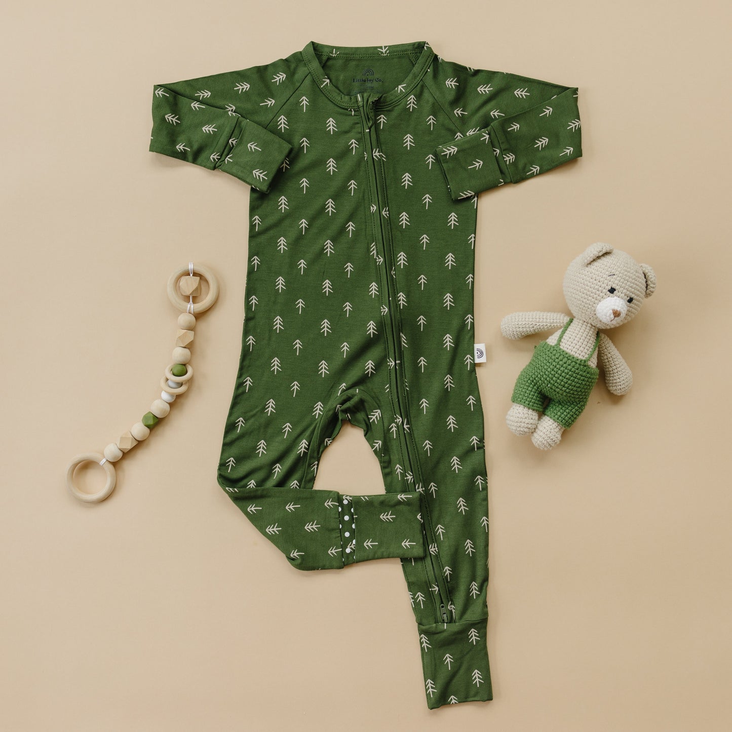 Evergreen Dreams Bamboo Zippy Pajamas