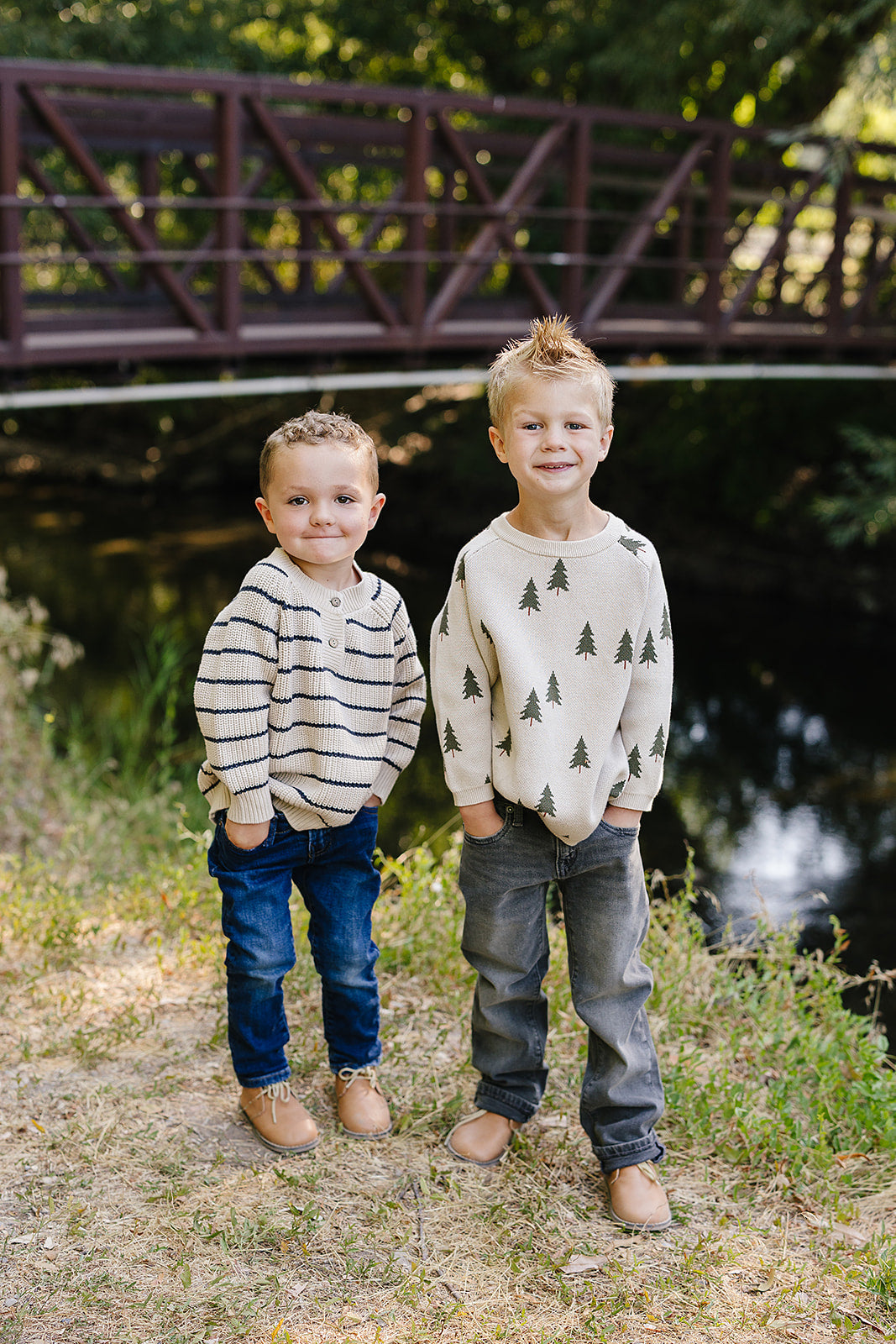 Pine Tree Knit Sweater Top