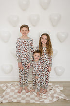 Conversation Hearts Ribbed Bamboo Cozy PJs