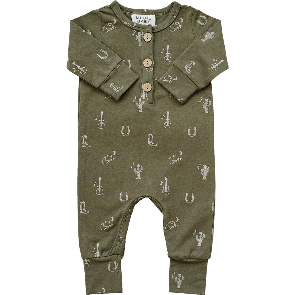 Nashville Long Sleeve Button Romper