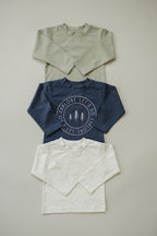 Sage Long Sleeve Cotton Tee Top