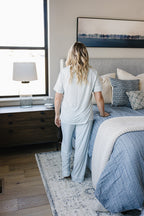 Women's Light Blue Gingham Pajamas