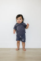 Slate Pocket Cotton Shorts