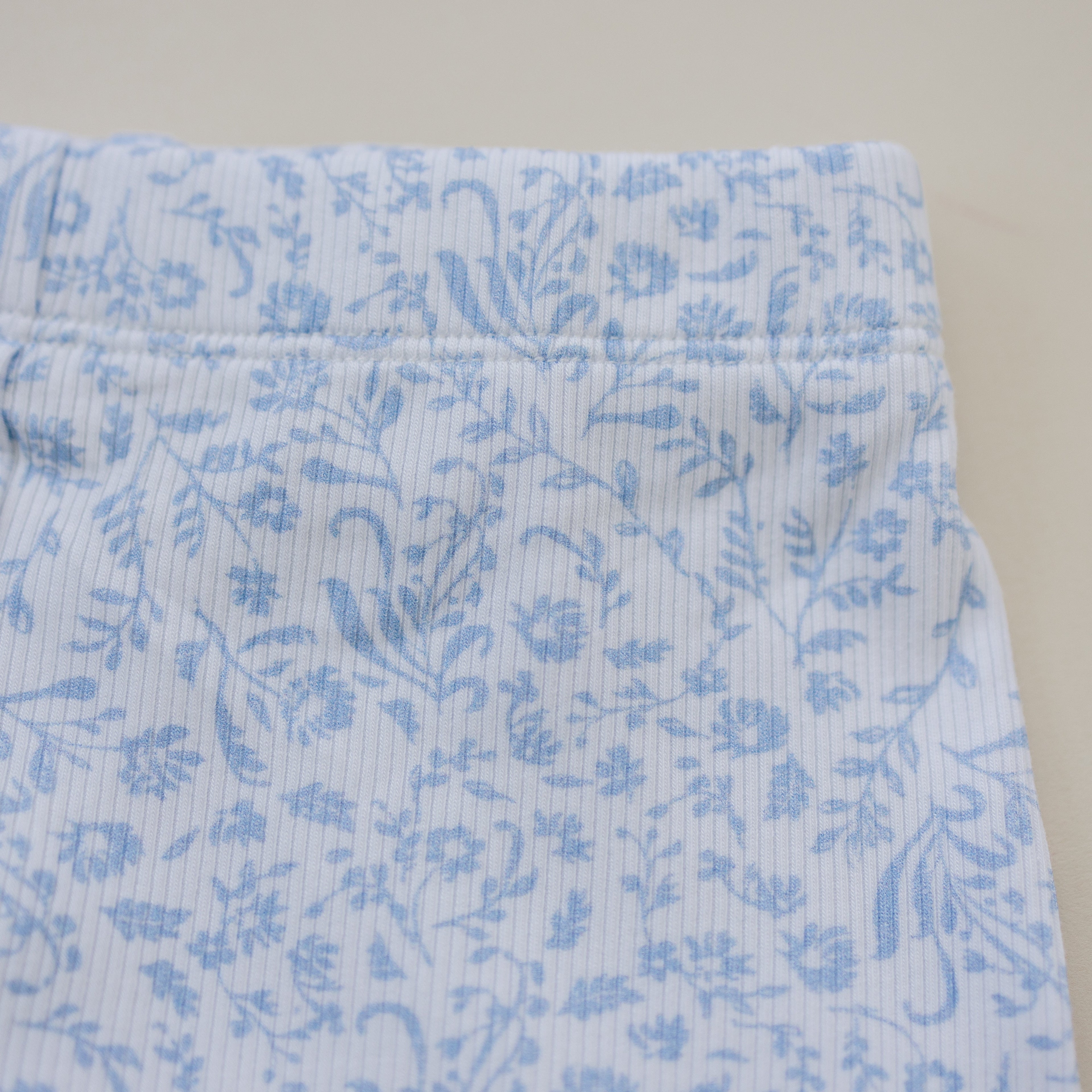Blue Toile Applique Bow Sweatshirt Romper or Crewneck