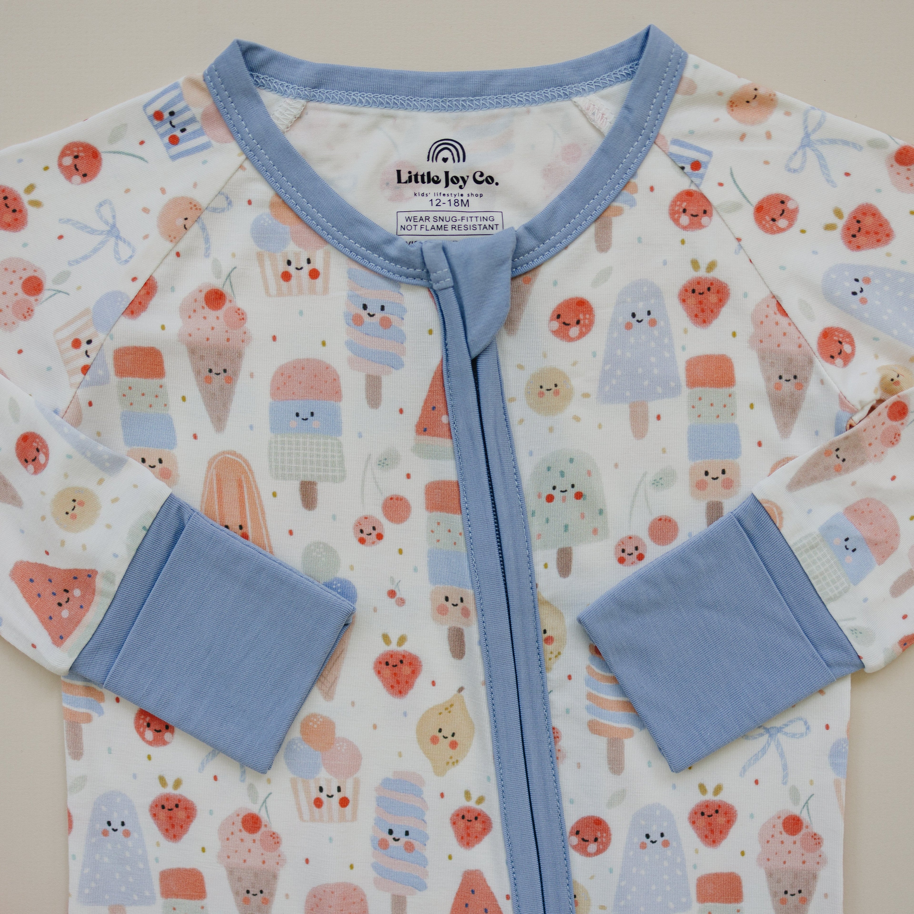 Sweet Summertime Bamboo Zippy Pajamas Romper