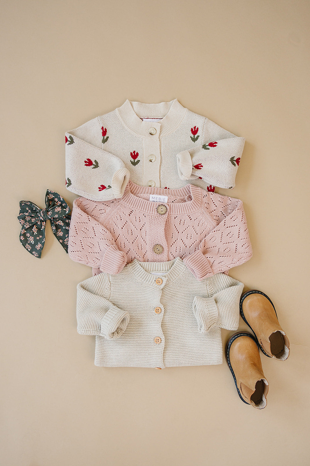 Tulip Floral Button Down Cardigan Top