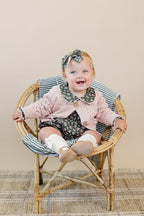 Olive Bloom Floral Bubble Romper