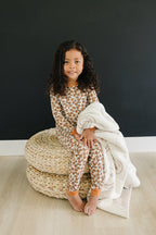 Cream Magnolia Bamboo Cozy Floral Set