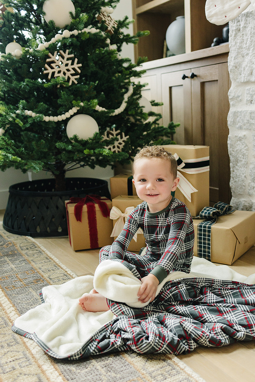 Green Plaid Bamboo Cozy PJs