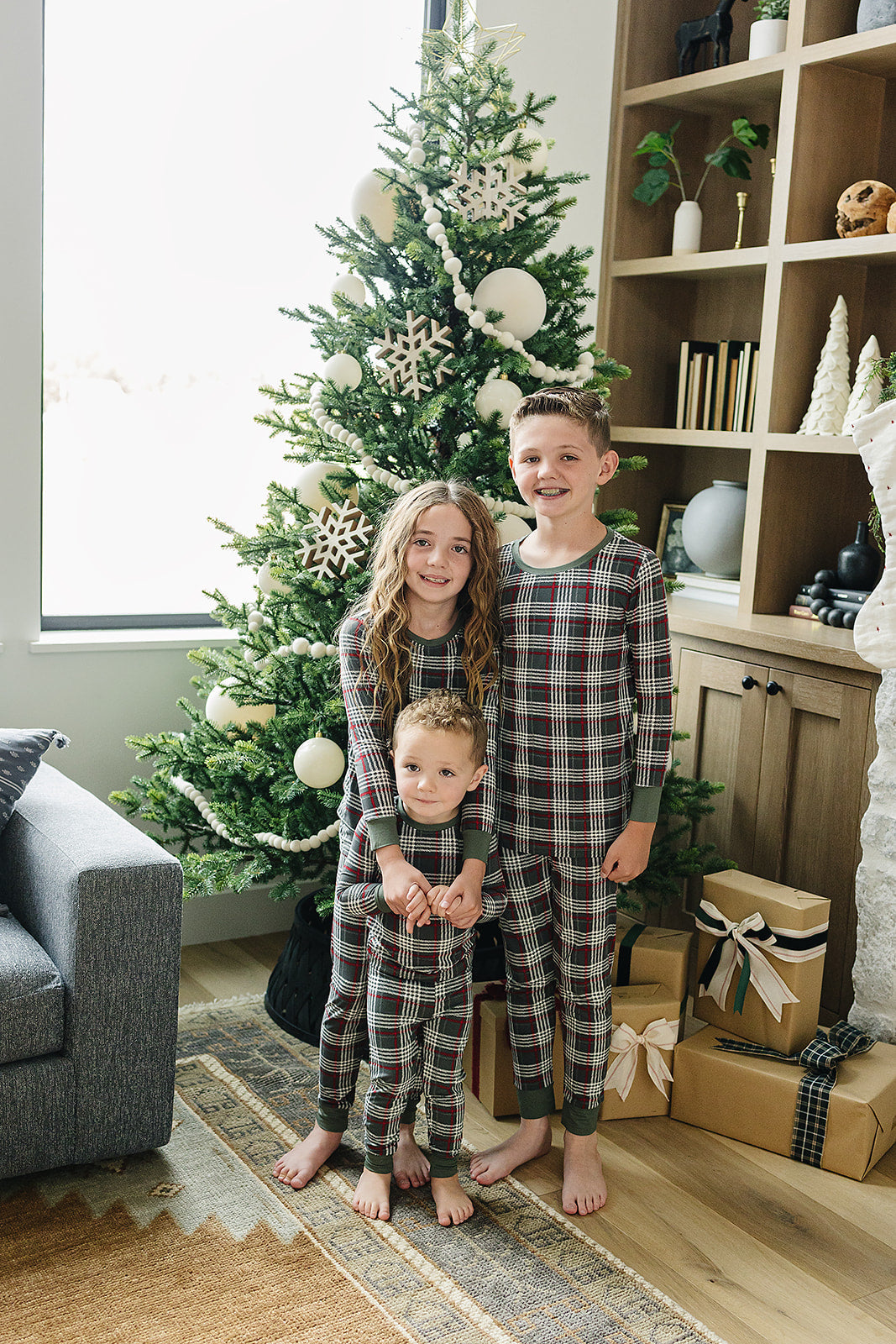 Green Plaid Bamboo Cozy PJs