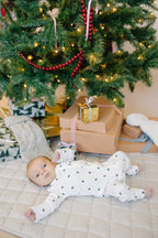 Tiny Trees Ribbed Bamboo Zippy Pajamas Romper