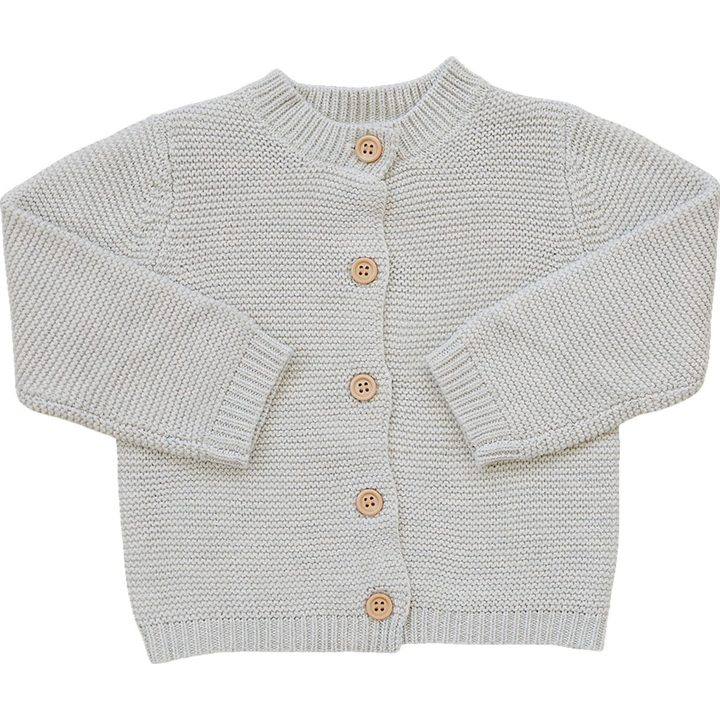 Oatmeal Knit Button Down Cardigan Top