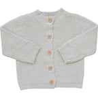 Oatmeal Knit Button Down Cardigan Top