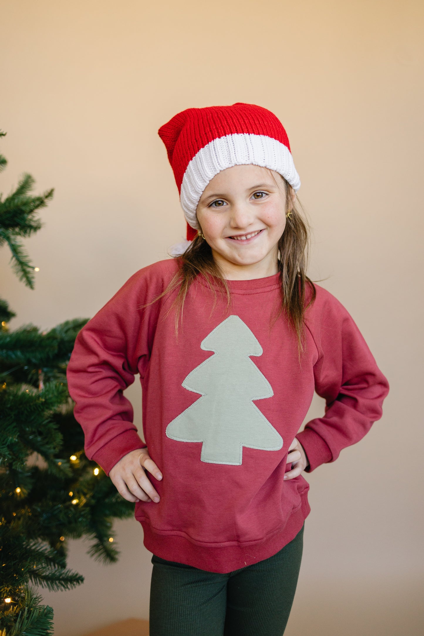 Christmas Tree Applique Sweatshirt