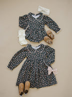 Olive Bloom Floral Bubble Romper