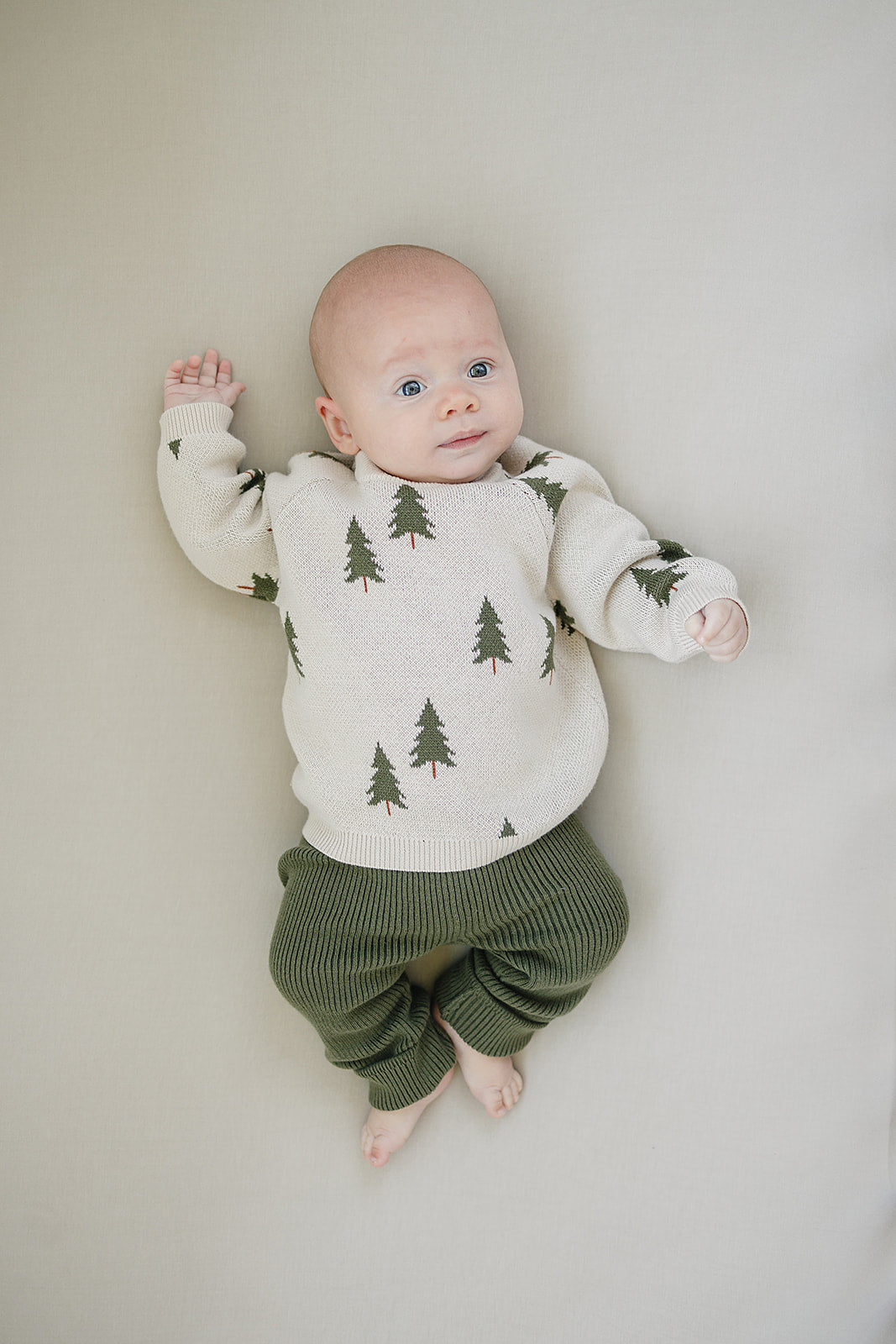 Pine Tree Knit Sweater Top