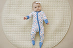Red White & Bows Bamboo Zippy Pajamas Romper