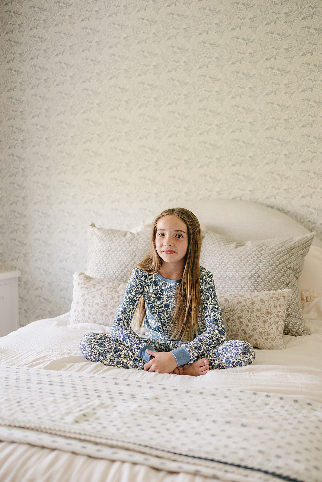 Bluebell Pointelle Floral Bamboo Cozy 2Pcs PJs