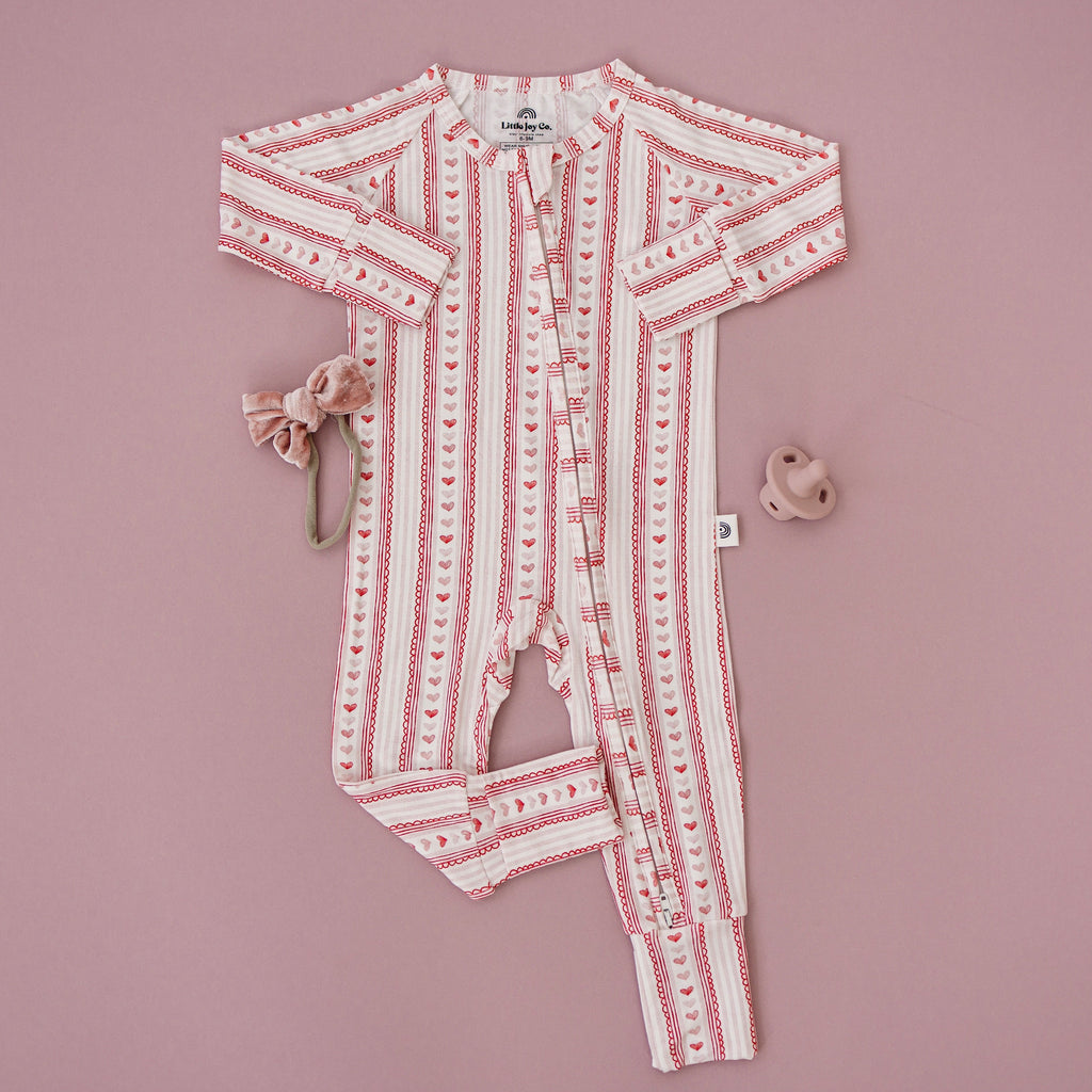 Laced with Love Bamboo Zippy Pajamas Romper