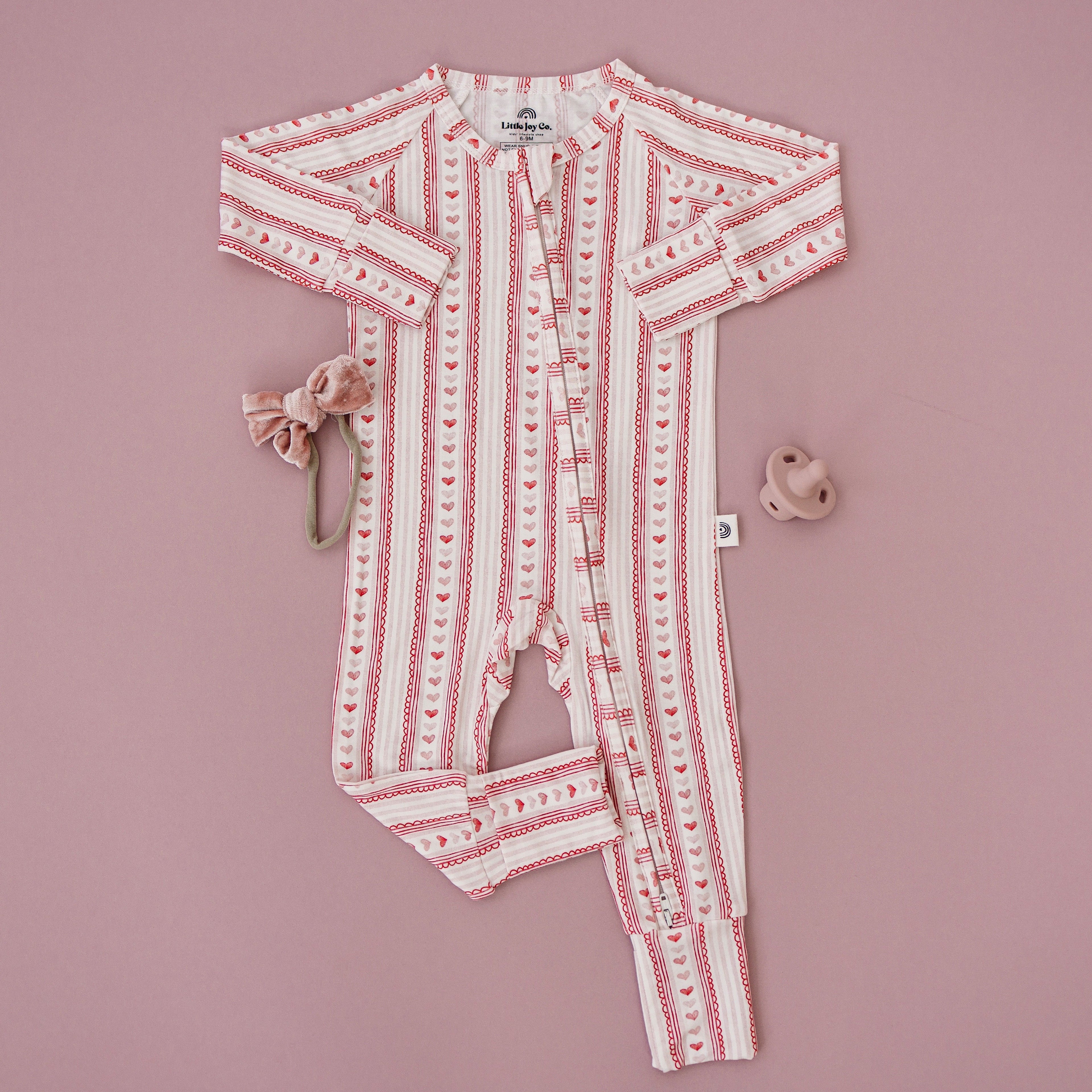 Laced with Love Bamboo Zippy Pajamas Romper