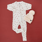 Tiny Hearts Bamboo Zippy Pajamas Romper