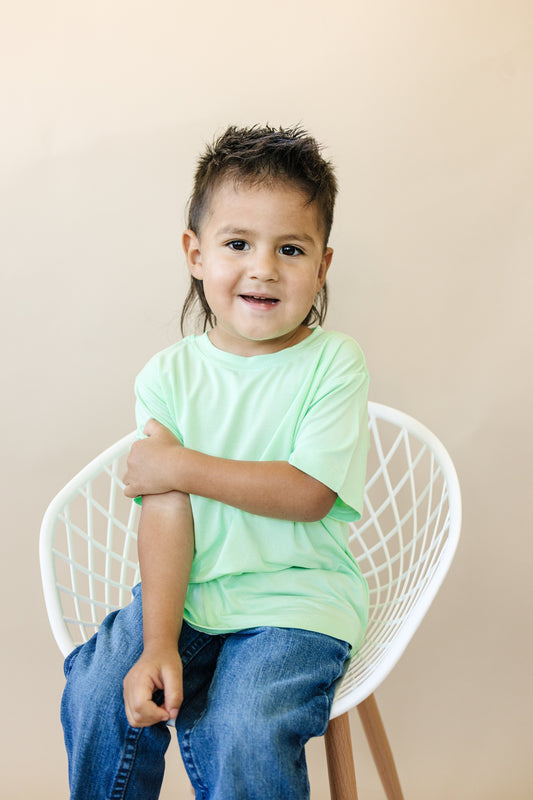 Lime Green Bamboo Tee Top