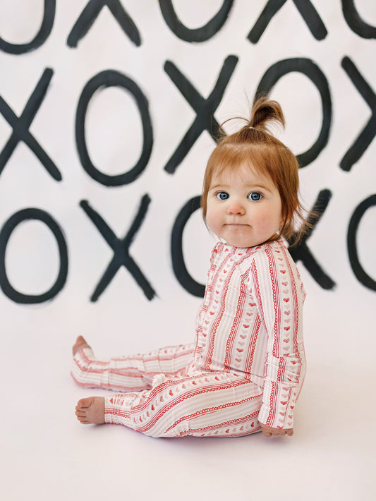 Laced with Love Bamboo Zippy Pajamas Romper