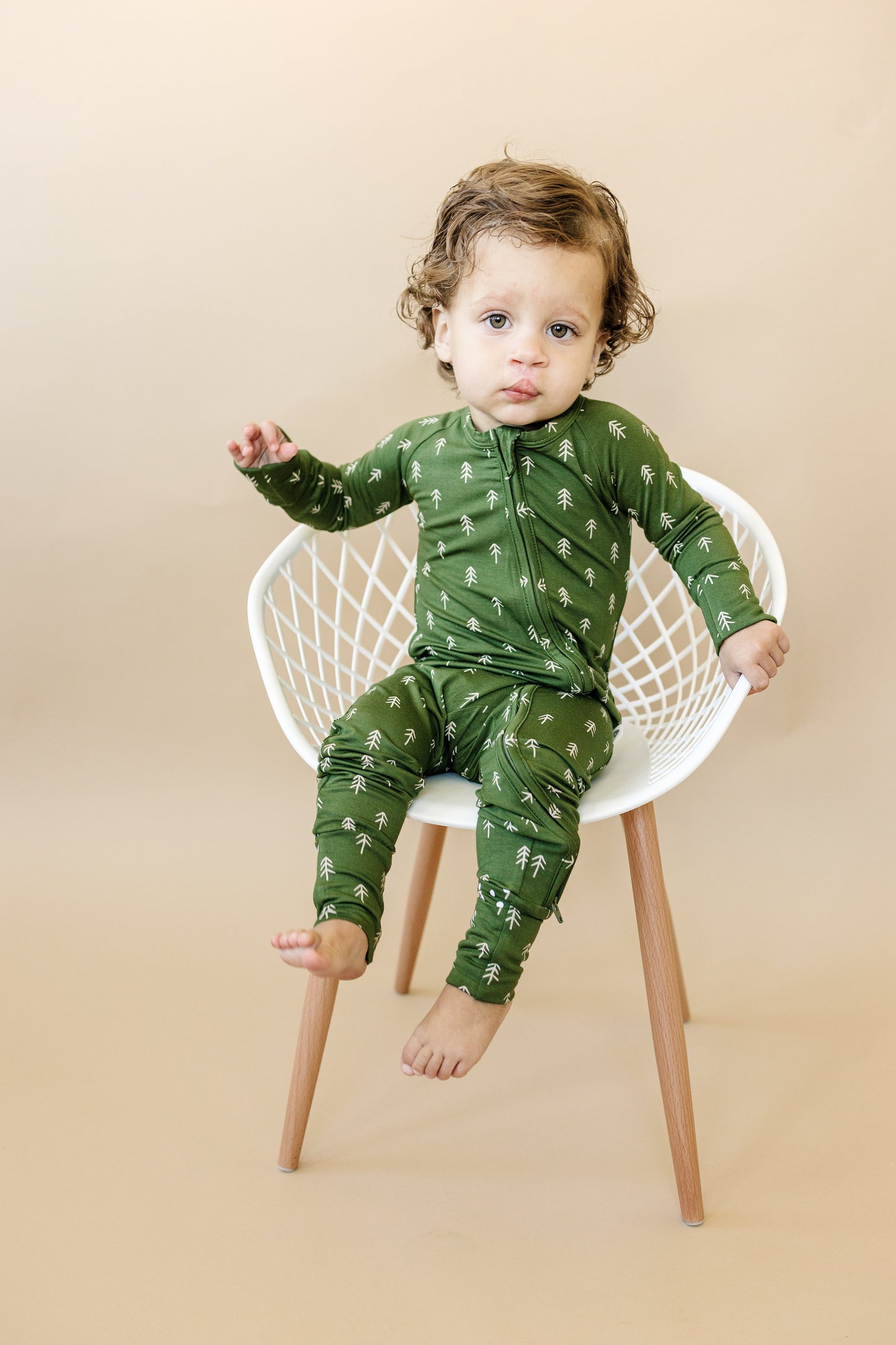 Evergreen Dreams Bamboo Zippy Pajamas