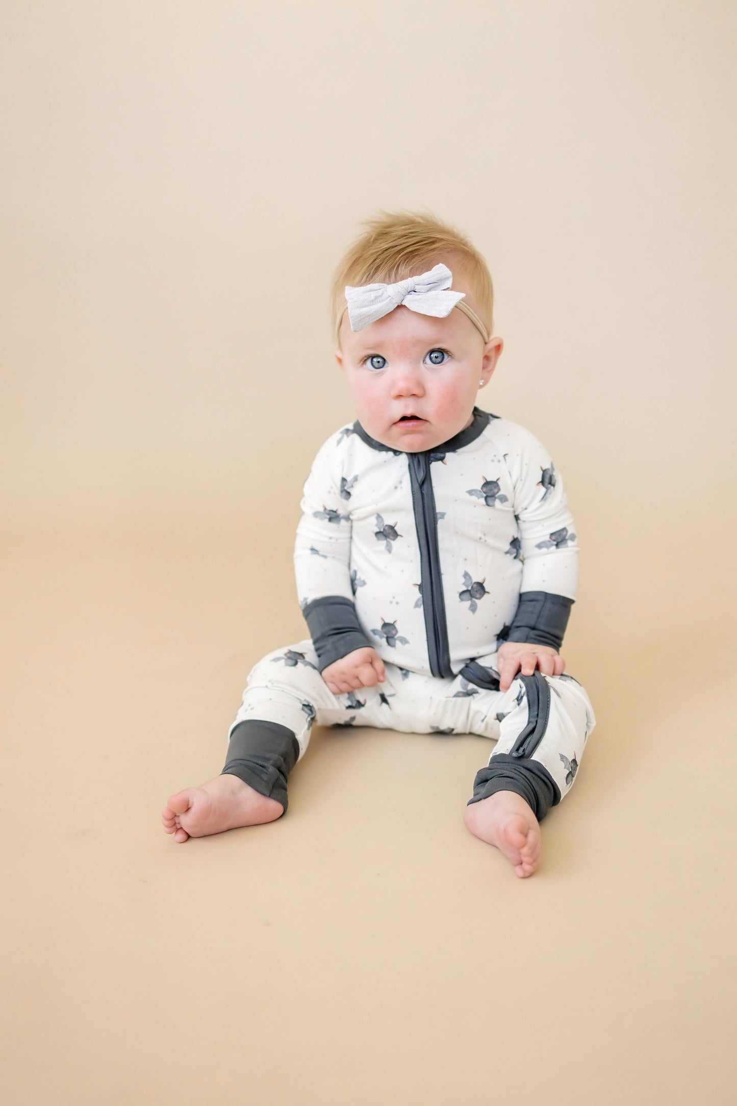 Batty for Bedtime Bamboo Zippy Romper