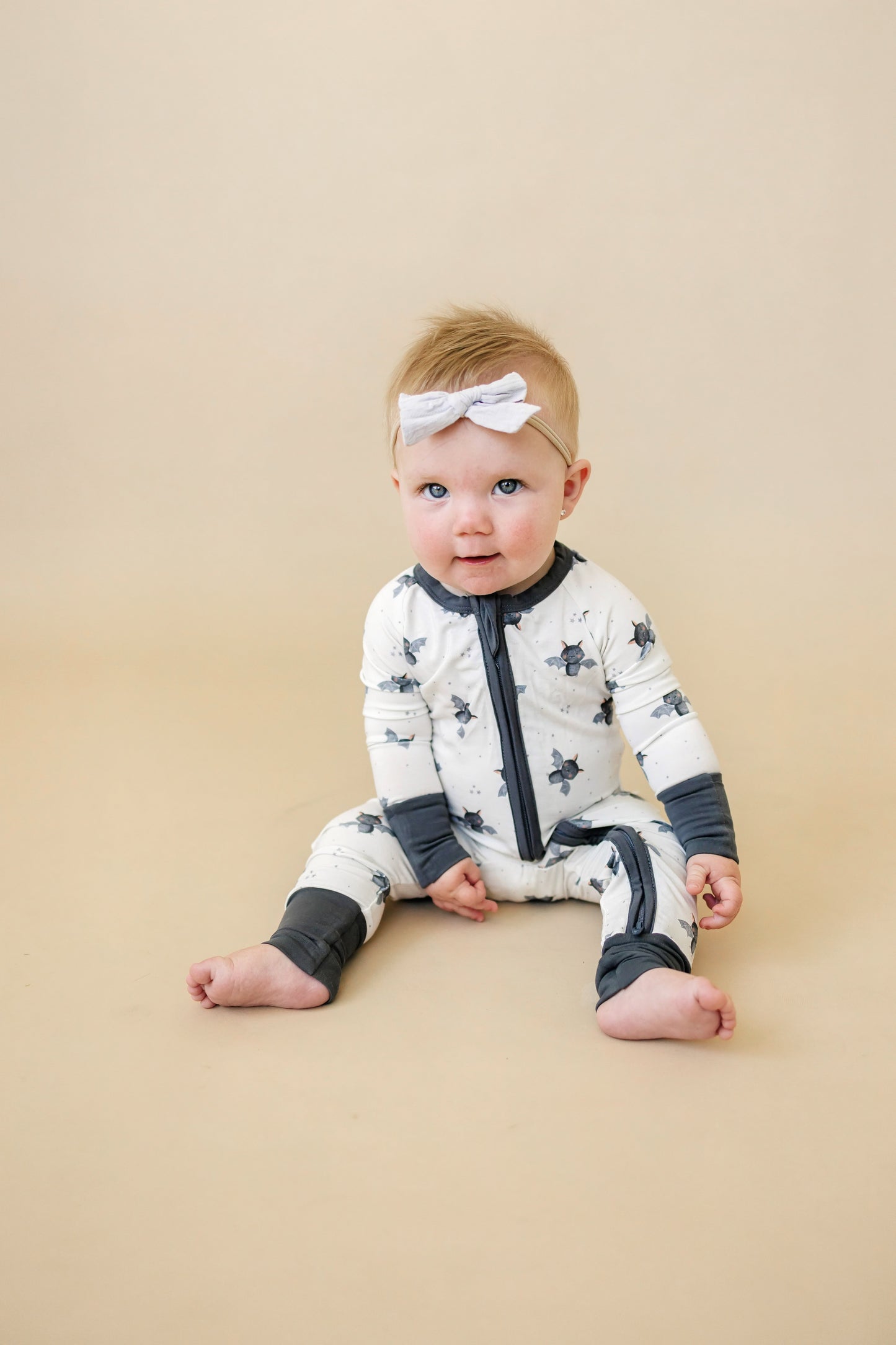 Batty for Bedtime Bamboo Zippy Romper