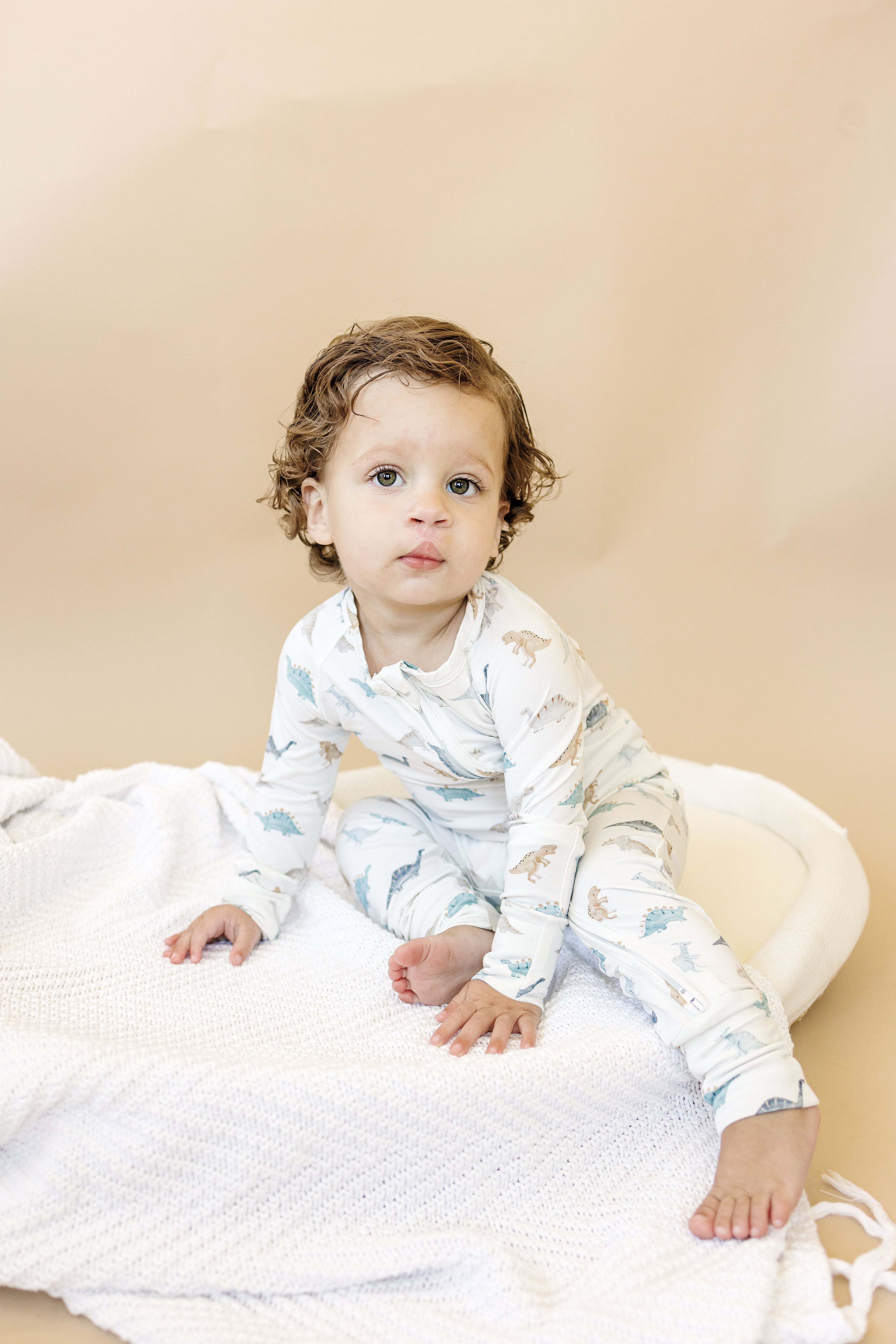 Snugglesaurus Bamboo Zippy Pajamas *9-12 months left