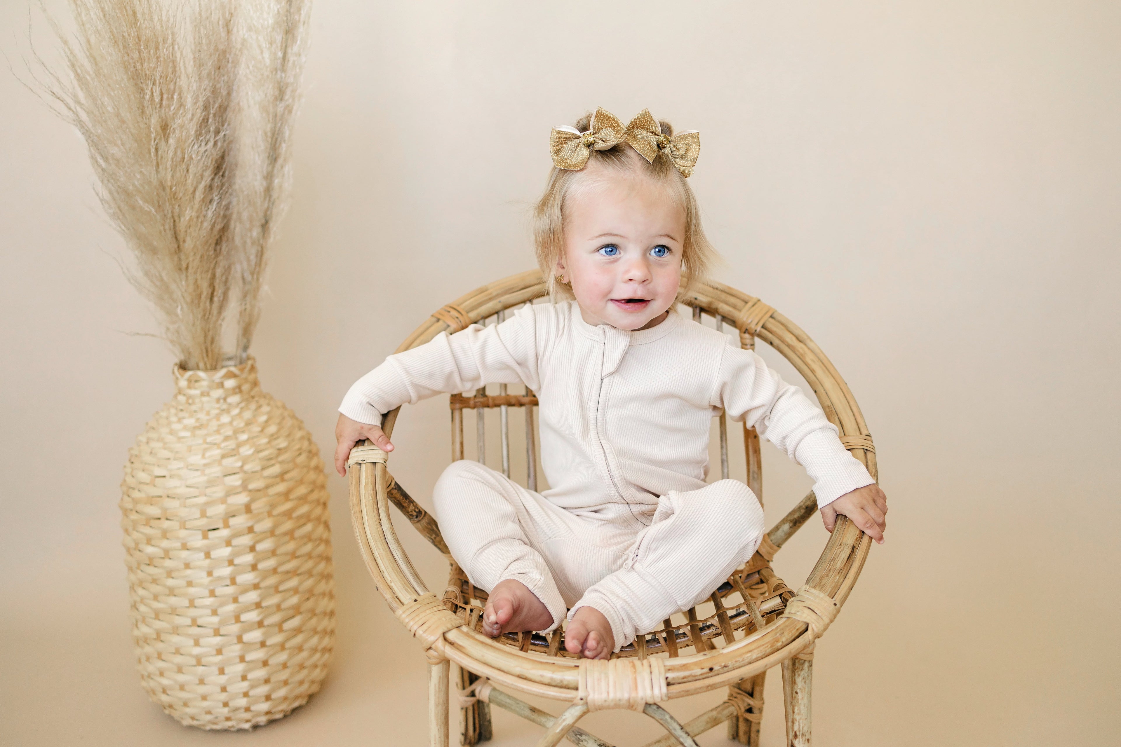 Solid Ribbed Bamboo Zippy Zipper Romper - more colors