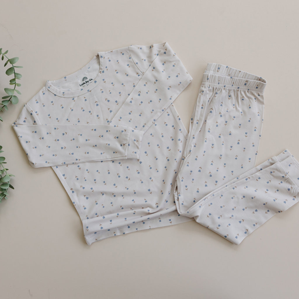 Tiny Tulips 2pc Floral Bamboo Pajamas