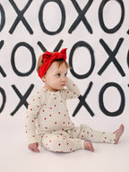 Tiny Hearts Bamboo Zippy Pajamas Romper