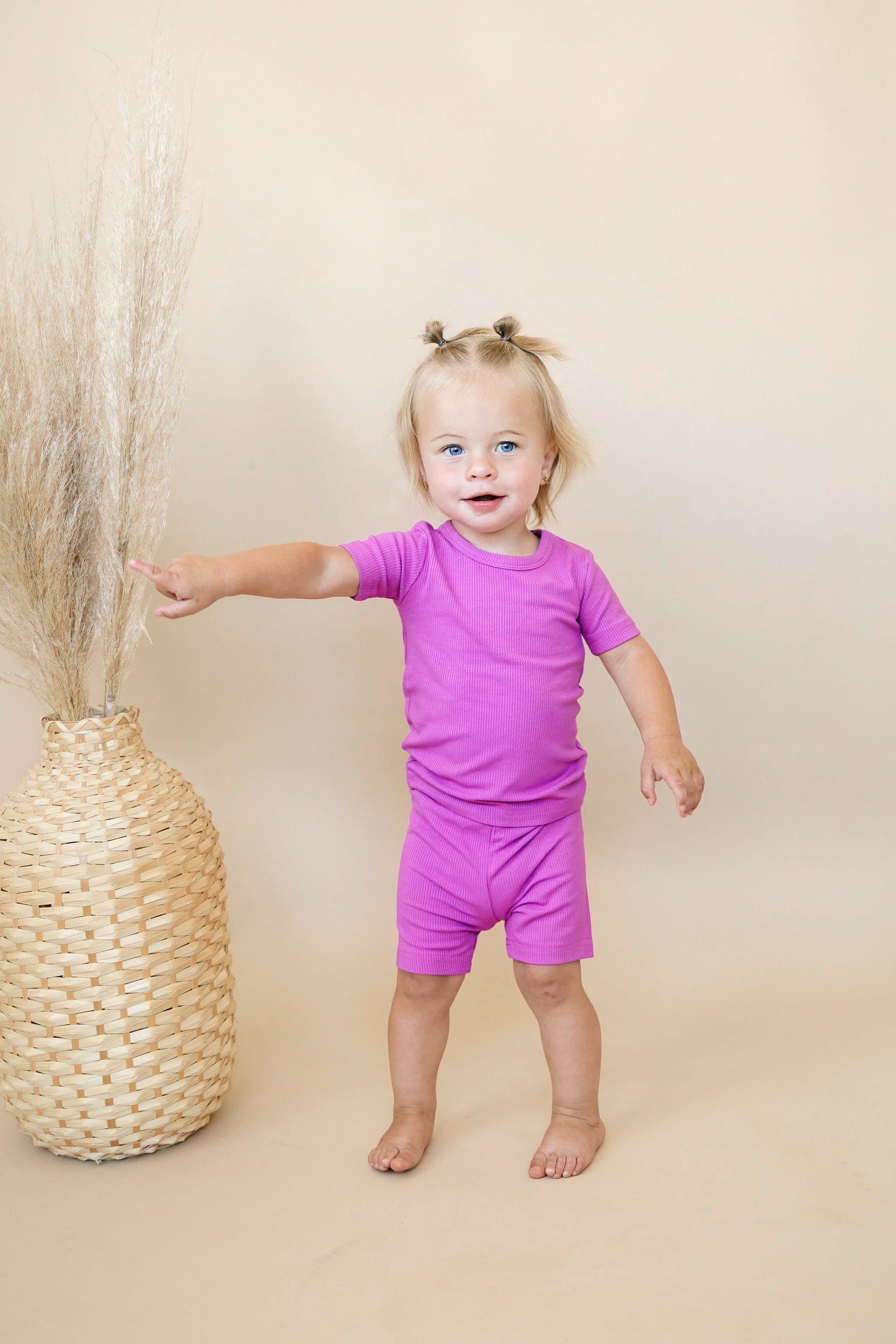 Solid Ribbed Bamboo 2pc Pajamas - more colors