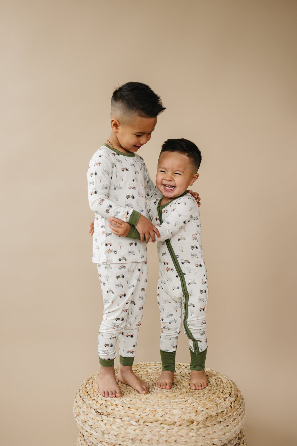 Tiny Tractors Bamboo Zippy Pajamas Romper
