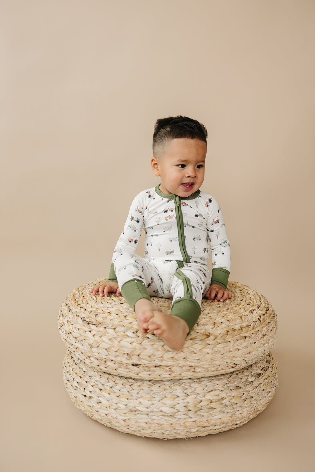 Tiny Tractors Bamboo Zippy Pajamas Romper